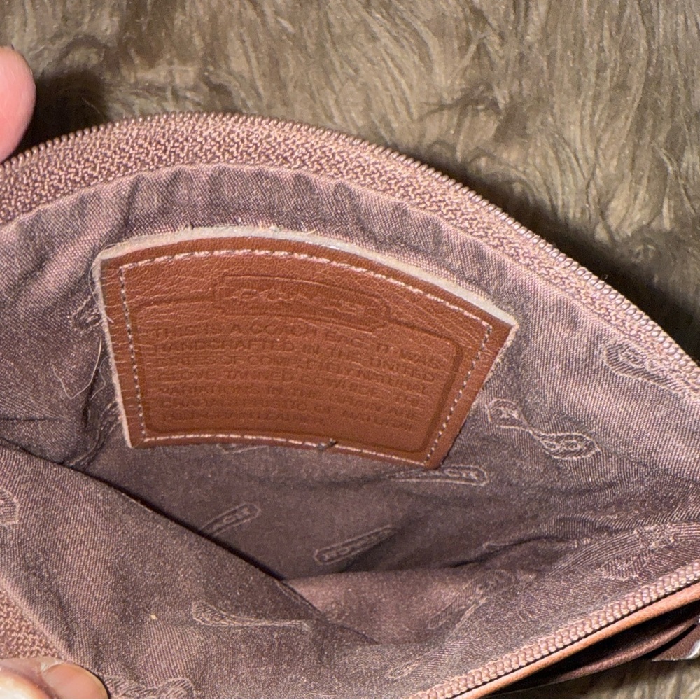 RARE Coach Brown Leather Crossbody Bag - Picture 5 of 7